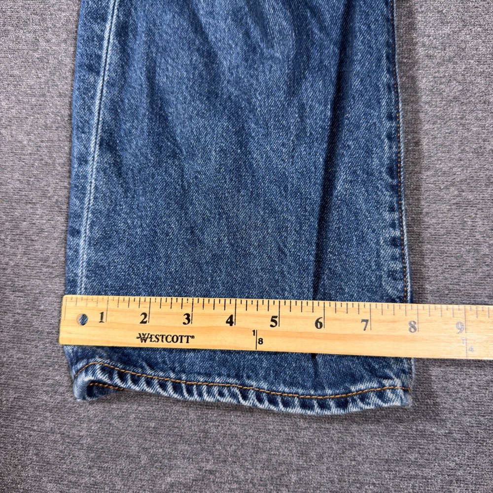 Levi's Ribcage Straight Jeans Women 26 Blue High Rise Button Fly Denim Pants - Picture 9 of 10